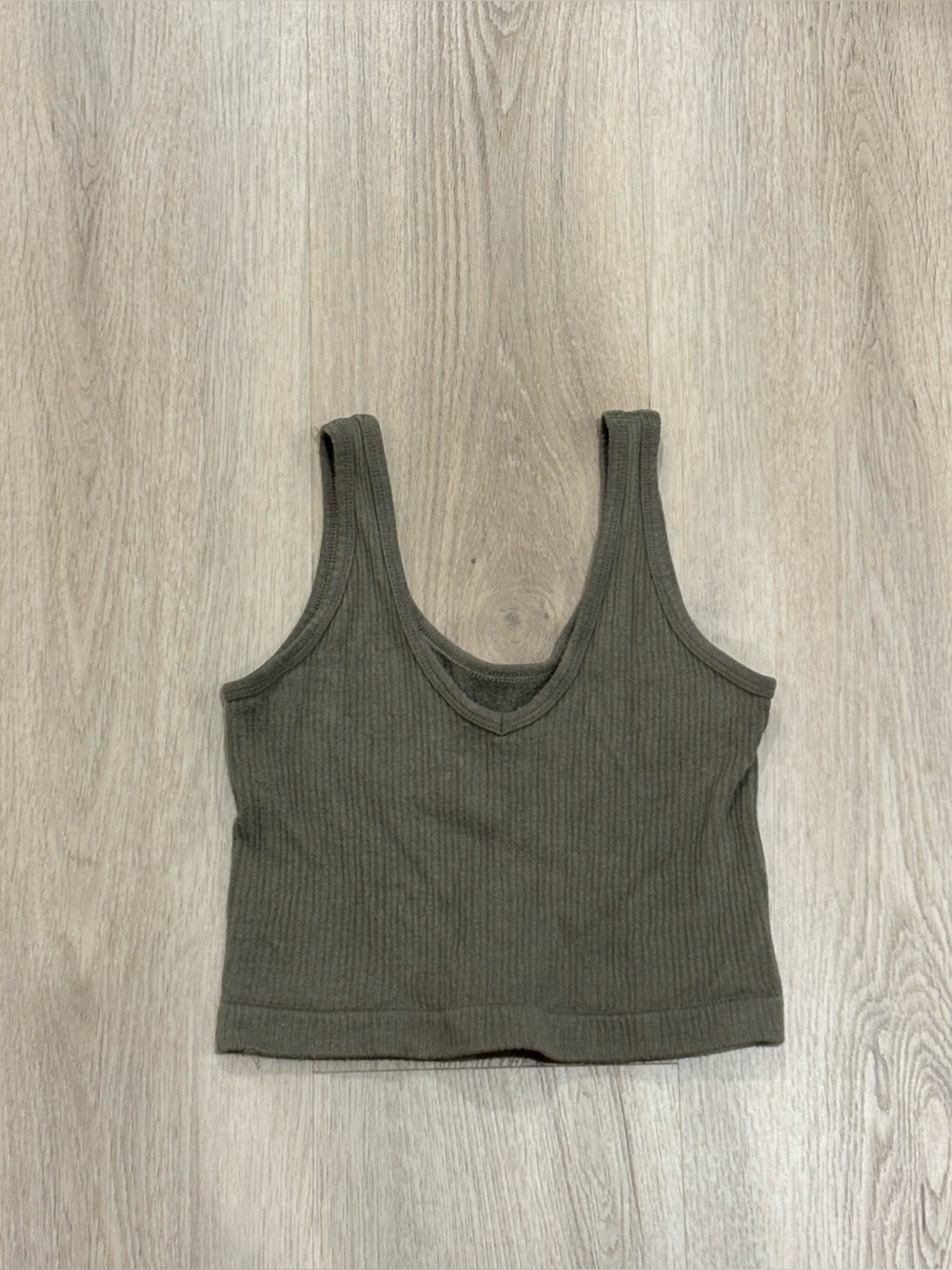 Urban Outfitters Women’s Olive Ribbed Tank